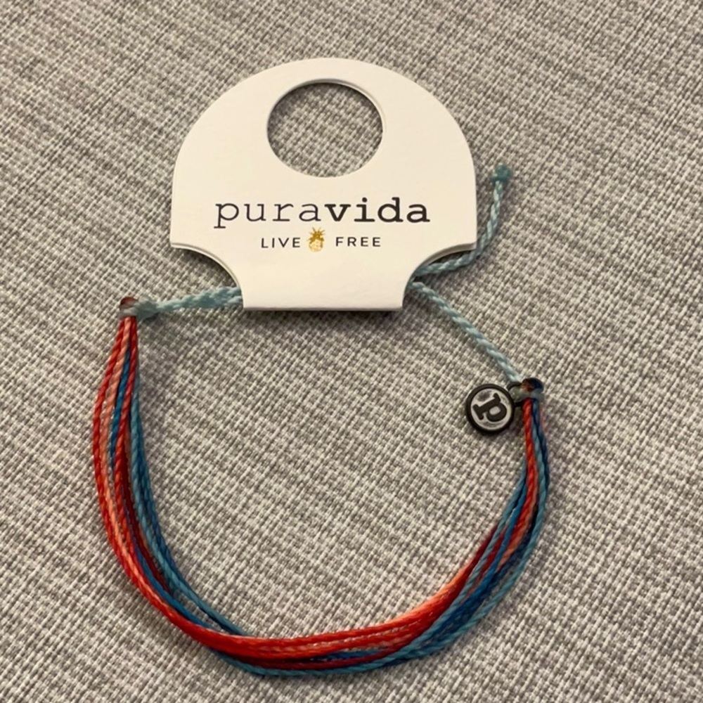 Puravida red/blue/pink bracelet